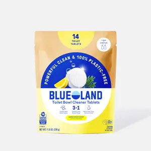 Blueland Toilet Bowl Cleaner Tablet Refills, Eco-Friendly 100% Plastic-Free Plant-Based Cleaning Power, Septic-Safe, Scented