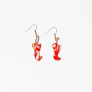 Acrylic Earring- Handcrafted Artisanal Design, Repurposed Materials, Unique One-of-a-Kind Pieces for Women