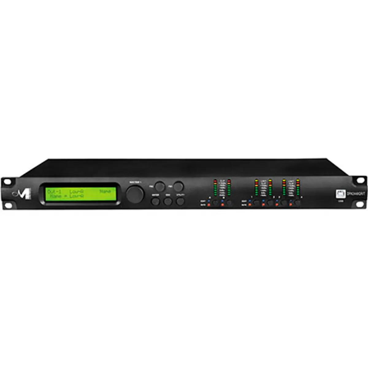 Marani DPA2448QRT Digital Audio Speaker Management System - 2 Inputs, 4 Outputs, Matrix Mixer, USB, LCD, Remote, 20Hz-20kHz Frequency Response