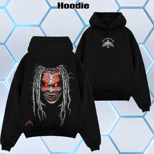 WWE 2026 - Vintage Bray Wyatt "Follow The Buzzards" Oversize Unisex Acid Wash Tee - T-shirt - Hoodie, WWE Legend Streetwear, Cotton Graphic Shirt, Fan Gift Top Fabric Menswear Casual Wrestling Crew Neck, Summer Outfits