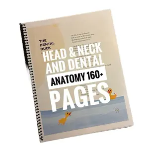 Oral Anatomy 1 and 2 160 Pages Hard Copy Study Notes Book for Dental Hygiene Students Soft Cover Notebook Spiral Notebook Journal