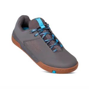 Stamp Lace Flat Shoes - Grey/Blue Splatter