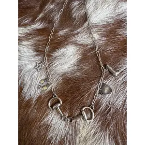 Western Horse Bit Charm Necklace - 2 colors