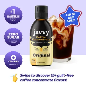 Javvy Coffee Concentrate - 35 Servings of Cold Brew Coffee, Perfect for Instant Iced Coffee Beverage Healthy Flavor