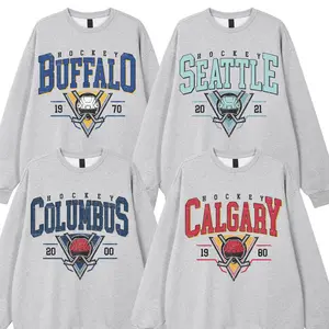 Retro Varsity Classic Sport Sweatshirt All Team Crewneck