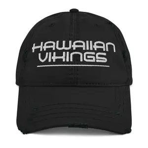 Hawaiian Vikings Distressed Dad Hat