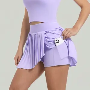 Varsity High-Rise Pleated Tennis Skirt
