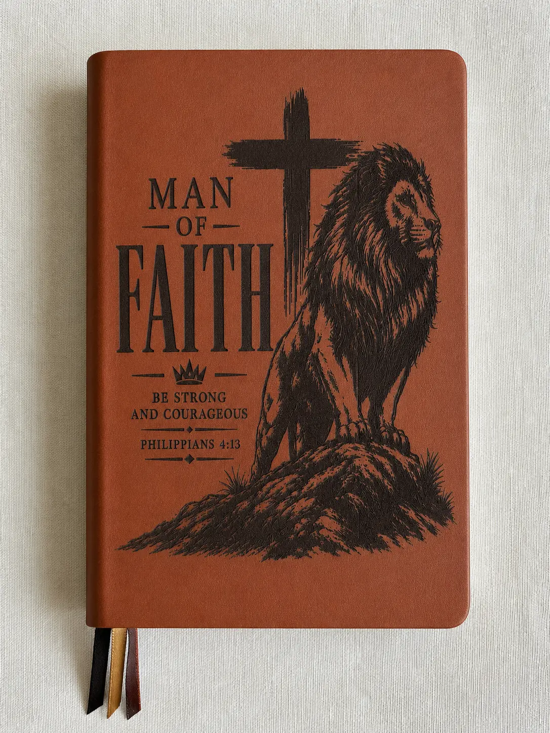 Leather Bible “Man of Faith”