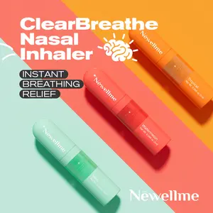 Newellme Nasal Stick - Ultra - Potent Essential Oil Vapors, Instantly Wake You Up, Overcome Drowsiness & Revitalize Your Senses Aromatherapy Treatment Wellness