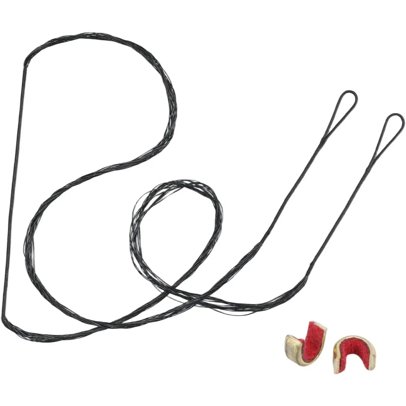 B55 Bow String Replacement for Archery Recurve Traditional & Longbow Bowstring, 12/14/16 Strands 48-70in, 2 Brass Nocks Included