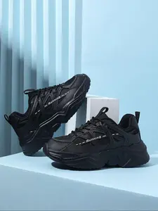 Men's Fashionable Lace Up Low Top Sneakers, Casual Comfortable Breathable Sports Running Shoes, Male All-match Round Toe Chunky Sneakers for Daily Life, Athletic Running Shoes, Athletic Running Trainers