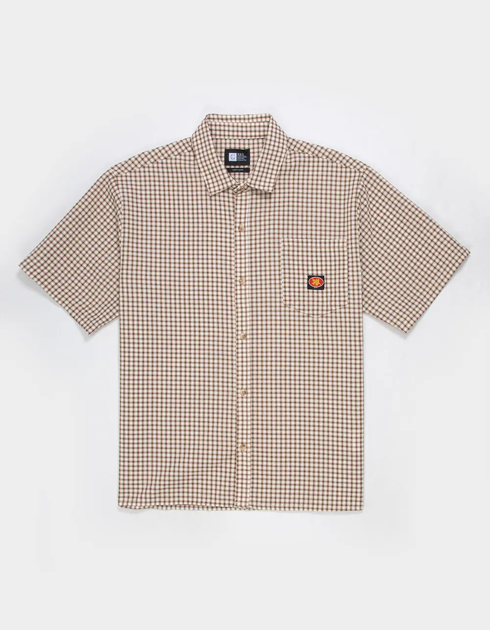 LIRA Plaid Mens Button Up Shirt