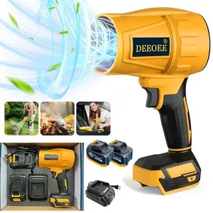 Cordless Leaf Blower Violent TurboFan,Brushless Pure Copper Motor Jet Fan With Battery,Cordless Turbo Super Power Air Duster, Handheld Powerful Dryer for Car Dust Cleaning,Car Drying after Wash, Snow Removal, Outdoors BBQ Tool Electric
