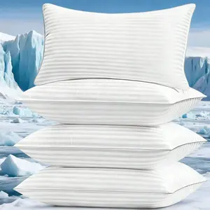 Bedding Bed Pillows For Sleeping (White), Queen Size Set Of 4,Luxury Hotel Pillows,Comfortable And Supportive,Machine Washable,, Cooling Pillows For Side, Back Or Stomach Sleepers