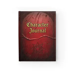 Character Journal - Ruled Line, Fantasy Writing Notebook, Creative Story Journal, Dungeons & Dragons Log, Gift for Writers