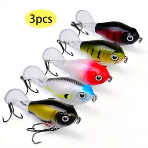 3pcs Lure Propeller Water Tractor Floating Pencil Bio-Noise False Bait Rotating Hard Fishing Lures, Practice Casting Lure, Realistic Fish Attractant, Artificial Fishing Lure
