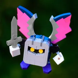 Meta Knight Build & Play Classic Game Toy, Educational Building Blocks for Kids, Fun Construction Set for Children, Durable Plastic Material