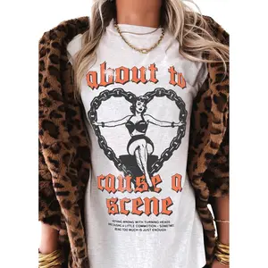 ABOUT TO CAUSE A SCENE SIDE SLIT TEE