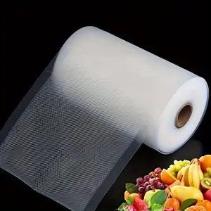 Vacuum Food Storage Bag, 1 Roll Clear Food Storage Bag, Vacuum Sealer Storage Bag for Deli Meat, Steak, Fruit, Vegetables, Vacuum Packing Seal