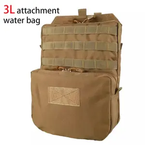 3L Water Bag Backpack, Molle Webbing for Hunting Vest & Backpack, Front Magic Sticky Area, Separate Layer for Water Bags, Outdoor Action, Outdoor Sports Gear, Outdoor Sports Equipment