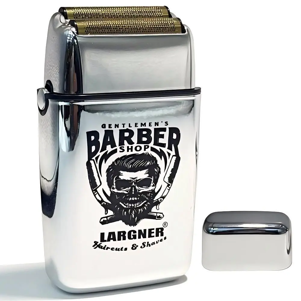 Largner Silver Color Electric Shaver, Cordless Shaver, USB Rechargeable, Long Battery Life, Wet & Dry Use, Portable Travel Grooming Tool for Men, Beard Hair Shaver