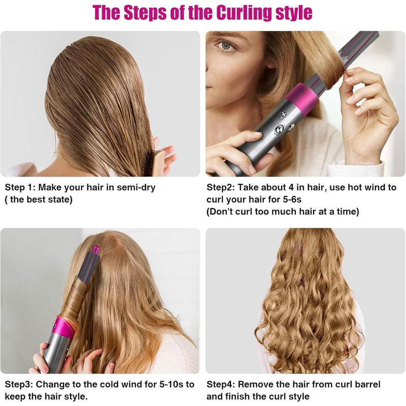 1.2 Inch/30MM Long Hair Curling Iron Barrels For Dyson Airwrap HS01 HS05 Attachment Parts Hair Tool, With Adaptor For Dyson Hair Dryer Converting To Airwrap Styler, 1 Pair