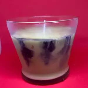 Lime marble candle