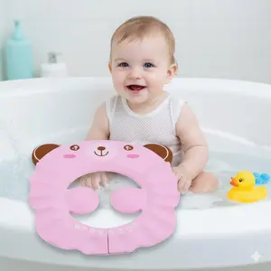 Adjustable Kids Shower Cap Waterproof Leak Proof Soft Baby Bath Hair Protector Adjustable Headband for All Ages Keep Ears Dry Secure Hair During Wash Essential Bath Accessory Safe Practical Child Bathing Must Have Parent Child Bath Time Care