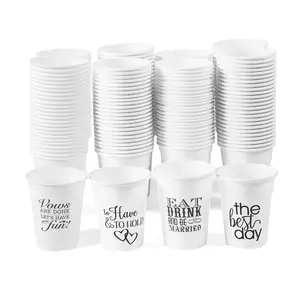 4 1/2" 16 oz. Bulk 200 Ct. Wedding Sayings Plastic Cup Assortment