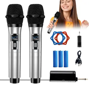 Wireless microphone-one to two, a range of up to 100 feet