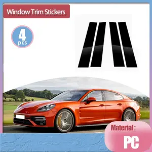 for Porsche Panamera 971 2017-2024, Car Door Window Middle Trim Cover B C Pillar Center Column Decal Sticker Part Accessorie