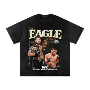 Khabib Nurmagomedov Shirt, The Eagle Tee, UFC Fighters Shirt, MMA Tee, Fight Night Apparel, Comfort Colors Shirt, Vintage Washed Tee