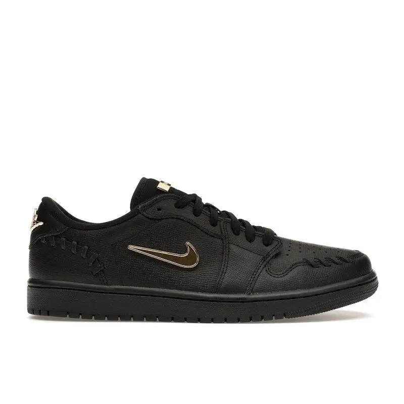 Jordan Women's 1 Low Method of Make Black Metallic Gold, from StockX