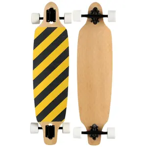 Safety Stripe Drop Through Complete Longboard Thru Freestyle