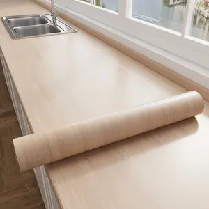 1 Roll of Kitchen Stove Anti-Oil Sticker — Self-Adhesive Cabinet & Countertop Liner — Heat-Resistant & Anti-Scald Wood Grain Design — Waterproof Refurbishment Film (Covers Imperfections) — Suitable for Kitchen Stoves, Tabletops, Cabinets, and Doors
