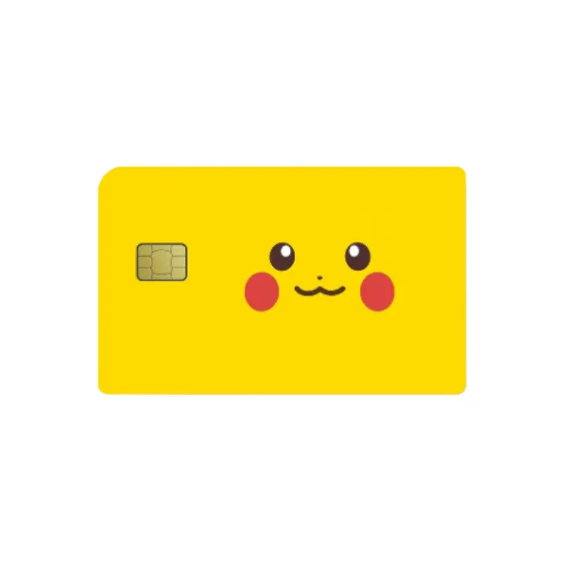 Cute Yellow Pikachu-Inspired Credit Card Skin