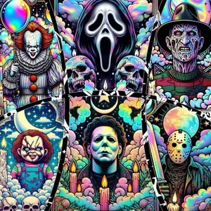 5D DIY Full Drill Round Diamond Painting - Diamond Painting Kit Skull Candle Mosaic Canvas DIY Wall Art, Home Wall Decoration, Suitable for Halloween, Christmas, Birthday and Anniversary Gifts, Diamond Art Tools