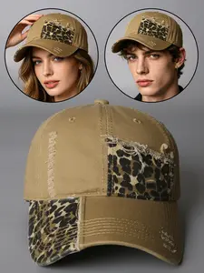 Vintage Floral Baseball Cap for Men & Women, Outdoor Sun Protection Hat, Street Style Soft Top, All-Season Trendy Design