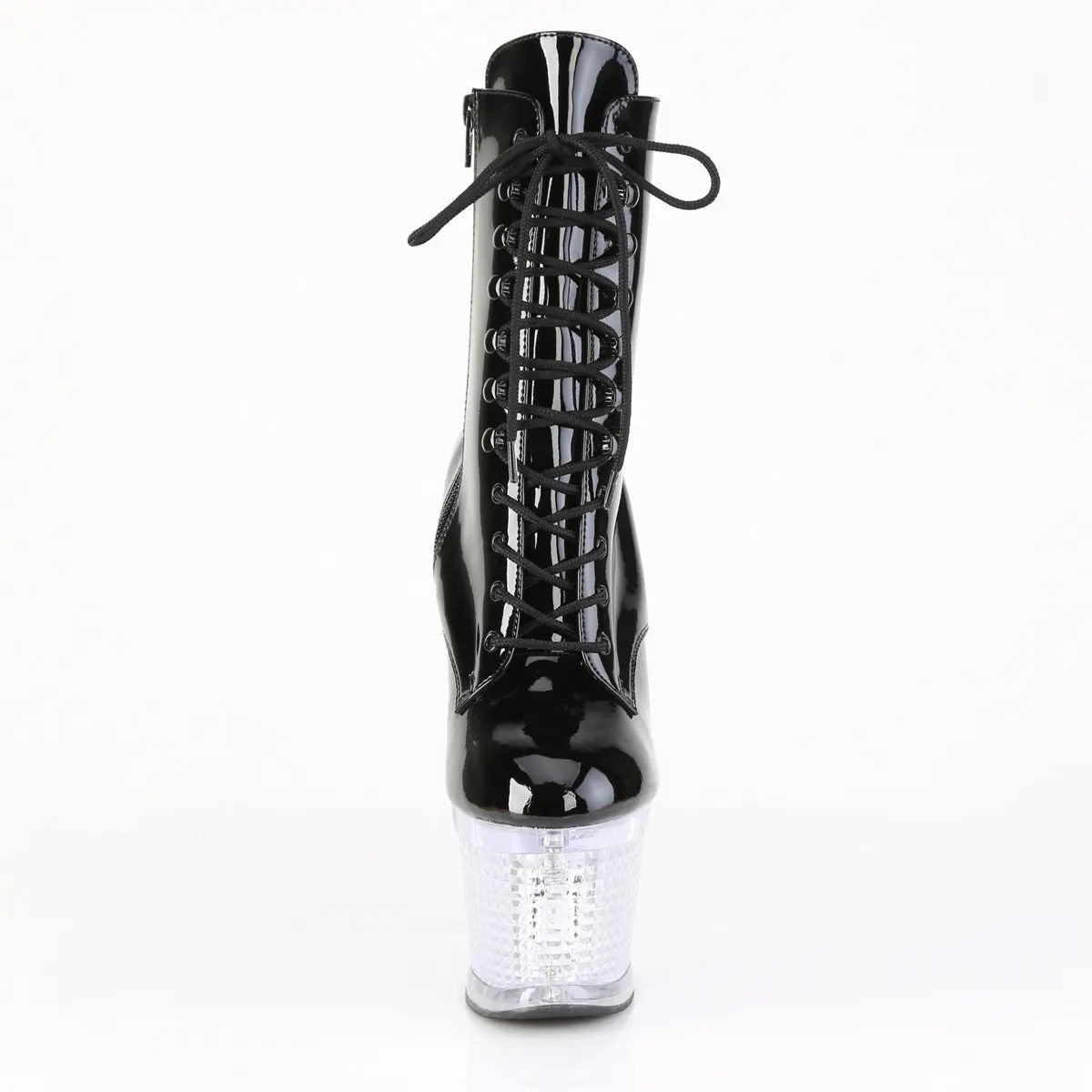 Pleaser Flashdance-1020SPEC LED Light-up USB Rechargeable Ankle Boots with Multi Color Lighting