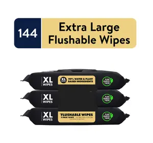 Extra Large Wet Wipes 144 Count - Suitable for Napkin Cleaning, Original Packaging