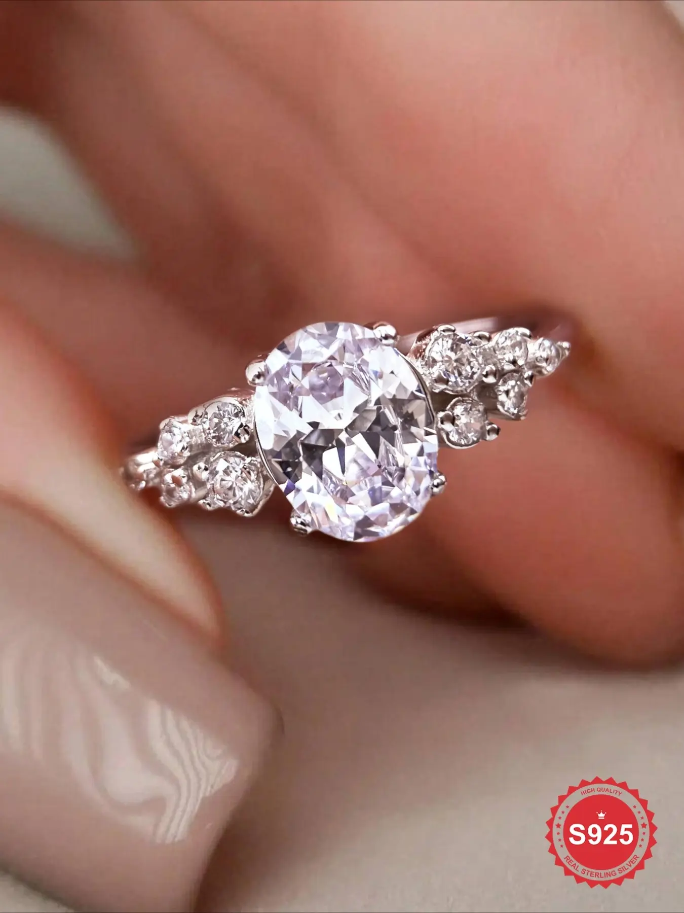 1 Pc Shining Horse Eye Shaped Zircon Engagement Rings For Women Real S925 Sterling Silver Eternal Ring Promise Marquise Wedding Bands Wedding Ring Luxury Ladies Fine Jewelry Anniversary Gift Girlfriend Gift Birthday Gift Dating Gift Valentine's Day Gifts