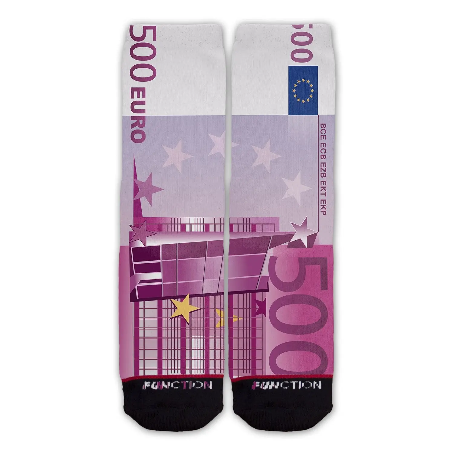 Function - Euro 500 Bill Money Fashion Socks Currency Germany France Austria