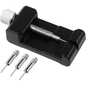 Watch Link Removal Tool 1.1Inch Width Watch Band Remover Tool with 3 Spare Thimbles Chain Link Pin Remover for Adjust Wristwatch Bracelet Wristwatch Repair