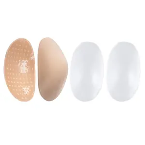 2Pairs Reusable Shoulder Pads Silicone Transparent Shoulder Cushion Rounded Contours Comfortable Fit Dancing Dating Social