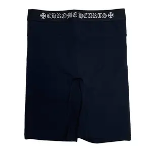 Chrome Hearts Nylon Sporty Sports Shorts, Black and White, for Outdoor Activities