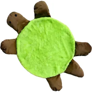 11 Inch Turtle Floor Mop - Double Sided Washable Foot Mop Pad for Dust & Hair, Hands-Free Floor Cleaner for Hardwood Tile Laminate,   Office Cleaning Tool