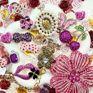 【Buy One Get One Equal Volume For Free】Leopard Diva - Junk Live Mix- Junk Mix Rhinestone Alloy, ABS & Acrylic Charms – Sparkly Decorative Pieces for DIY Phone Cases, Decoden Cream & Resin Crafts