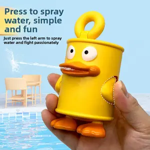 TIKTOK popular water-spraying canned duck toy water ornament beach water fight children's mini water gun