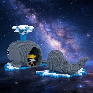Undersea Whale Nest 3D Puzzle Building Block Ornament, Perfect for Home and Office Décor, Ideal Gift for Any Occasion