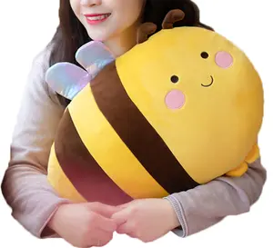 GOOC Official 20 Inch Plush Bumblebee Stuffed Animal Bumble Bee Hugging Pillow Honey Bee Plushies Throw Pillow Bee Anime Gift for Kids and Lovers in Birthday,Valentine's Day,Christmas
